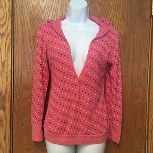 Thermal Polka Dot Snap Hoodie